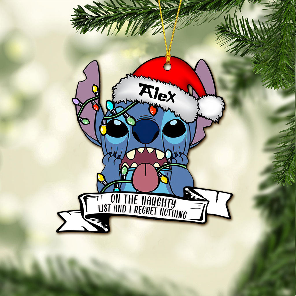 Personalized Christmas Ohana Ornament Custom Name Gift