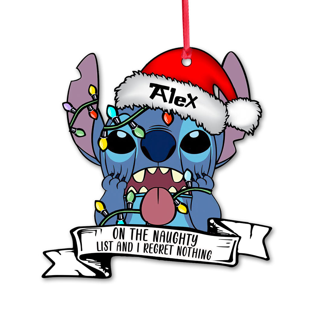 Personalized Christmas Ohana Ornament Custom Name Gift