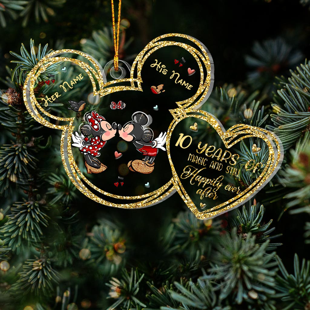 Personalized Christmas Mouse Ornament Custom Name Gift