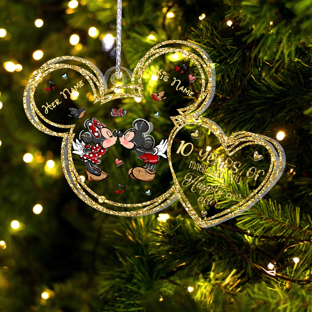 Personalized Christmas Mouse Ornament Custom Name Gift