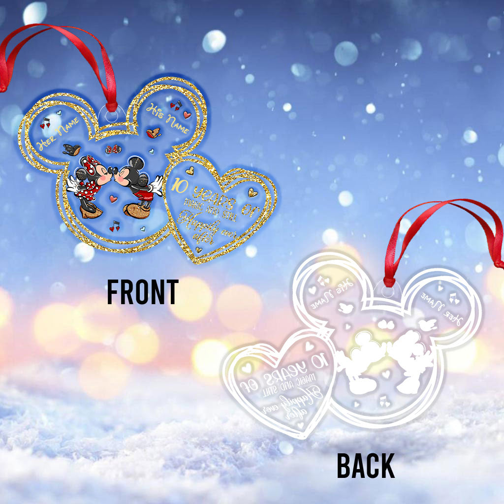 Personalized Christmas Mouse Ornament Custom Name Gift