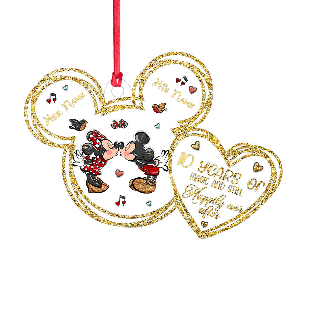 Personalized Christmas Mouse Ornament Custom Name Gift
