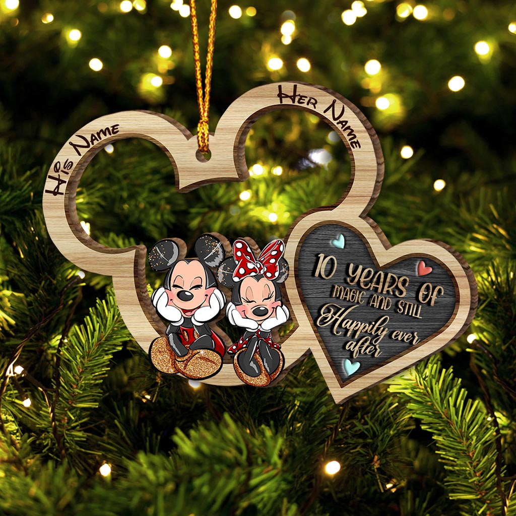 Personalized Christmas Mouse Ornament Custom Name Gift