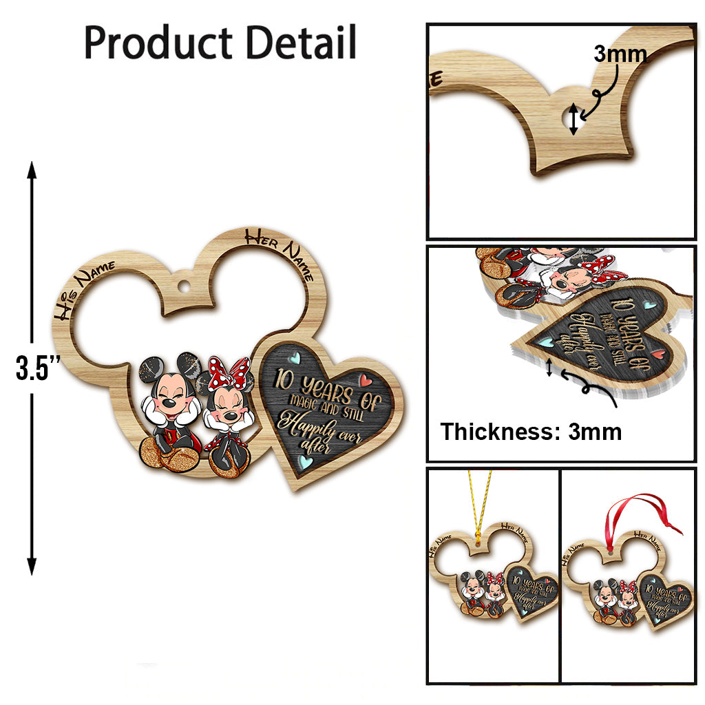 Personalized Christmas Mouse Ornament Custom Name Gift
