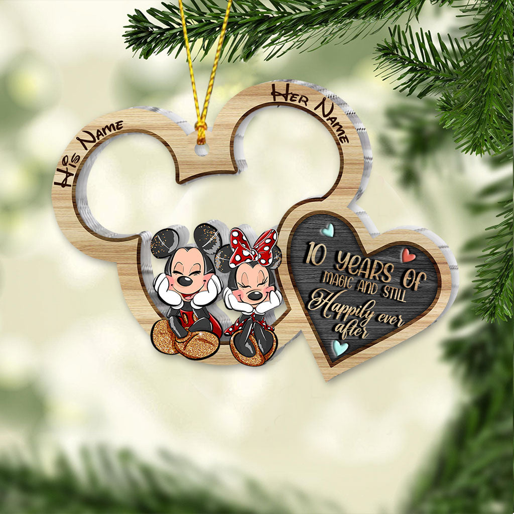 Personalized Christmas Mouse Ornament Custom Name Gift