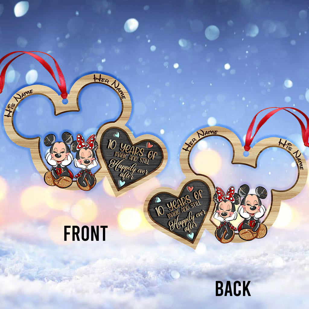 Personalized Christmas Mouse Ornament Custom Name Gift