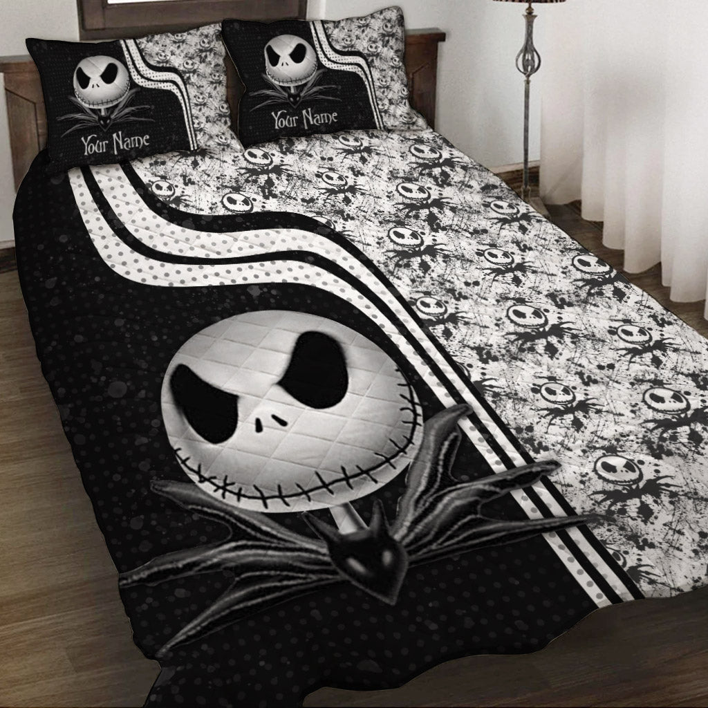 Personalized Halloween Quilt Set Custom Name Gift for Kids