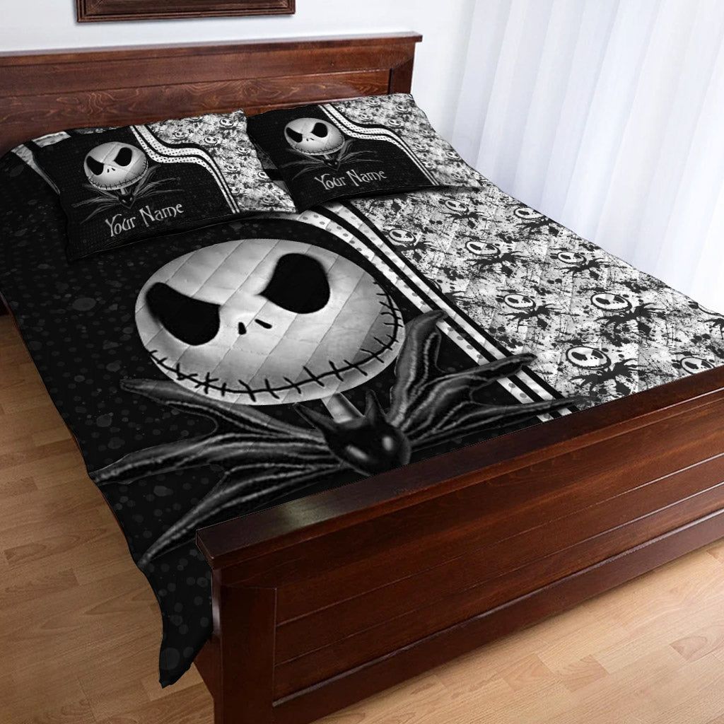 Personalized Halloween Quilt Set Custom Name Gift for Kids