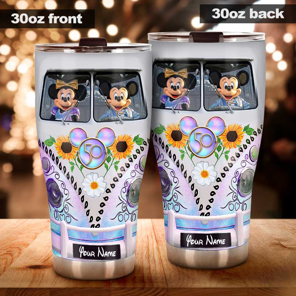 Personalized 50 Years Of Magic Mouse Tumbler Custom Name Gift