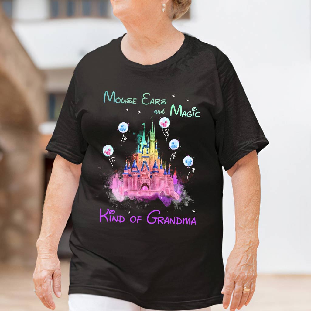 Personalized Mouse Ears T-Shirt for Grandma | Custom Magic Gift