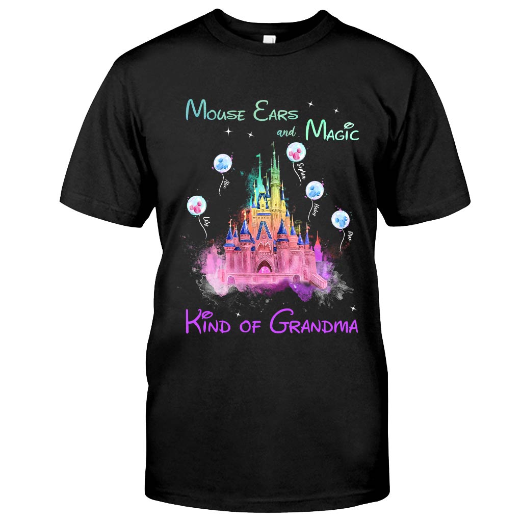 Personalized Mouse Ears T-Shirt for Grandma | Custom Magic Gift