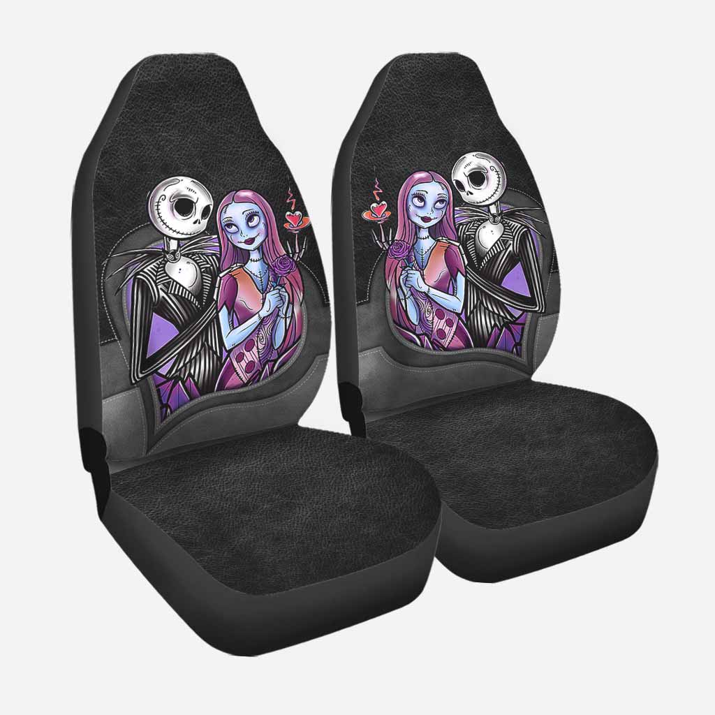 Personalized Nightmare Themed Seat Covers for Couples