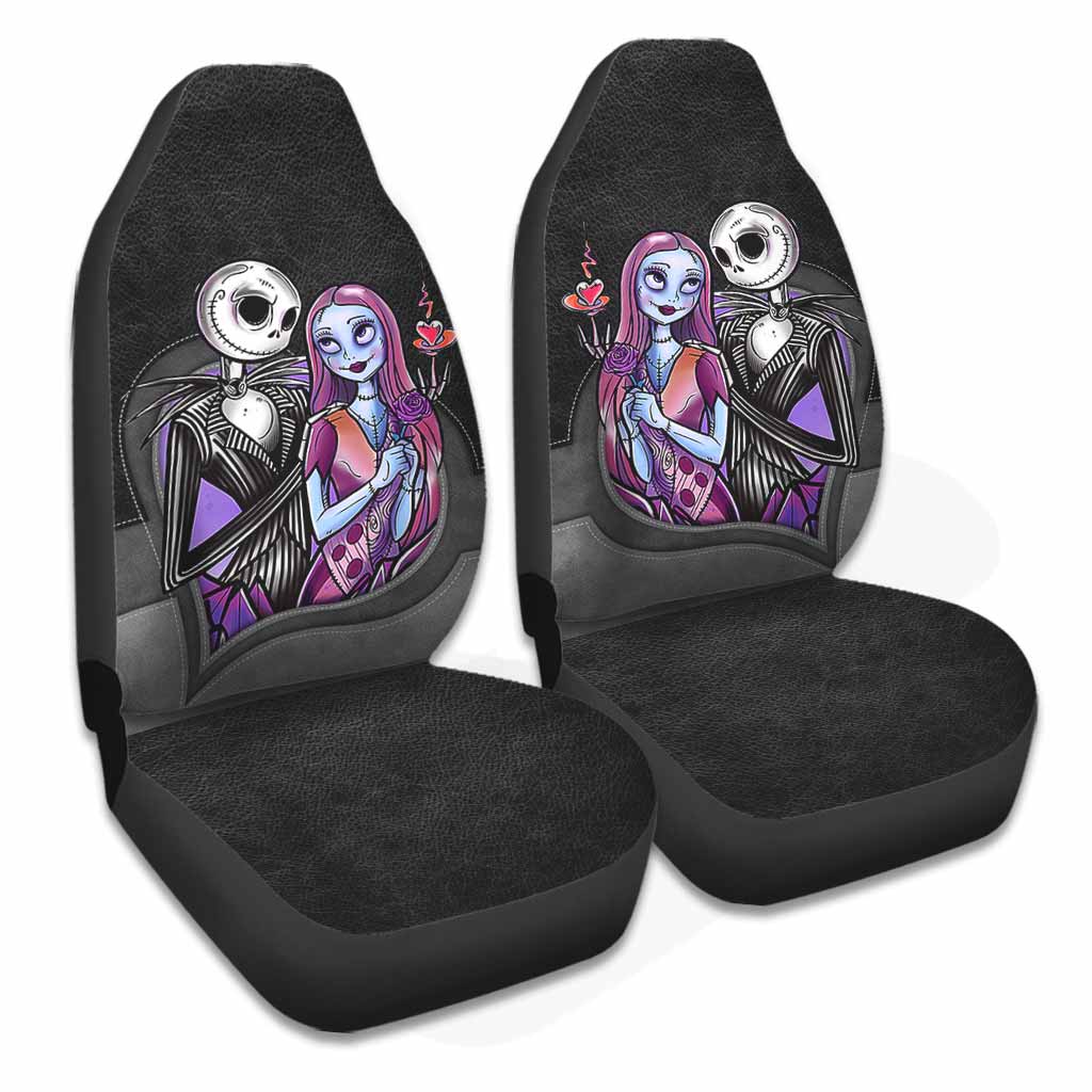 Personalized Nightmare Themed Seat Covers for Couples
