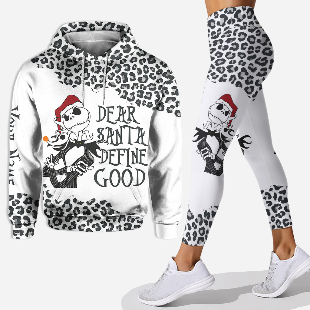 Personalized Christmas Hoodie and Leggings Set with Custom Name