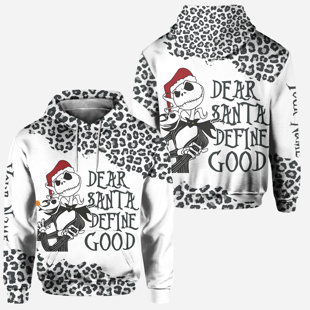 Personalized Christmas Hoodie and Leggings Set with Custom Name