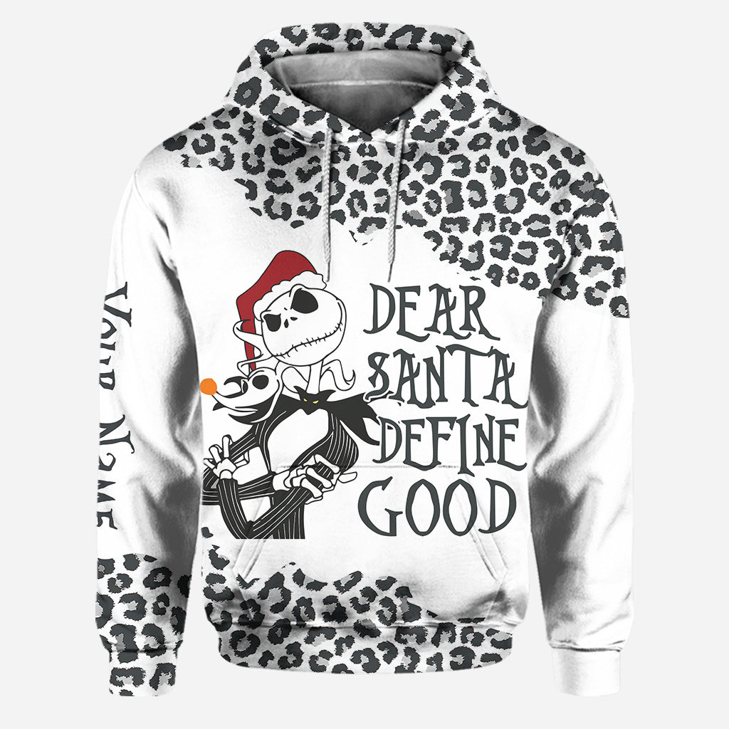 Personalized Christmas Hoodie and Leggings Set with Custom Name
