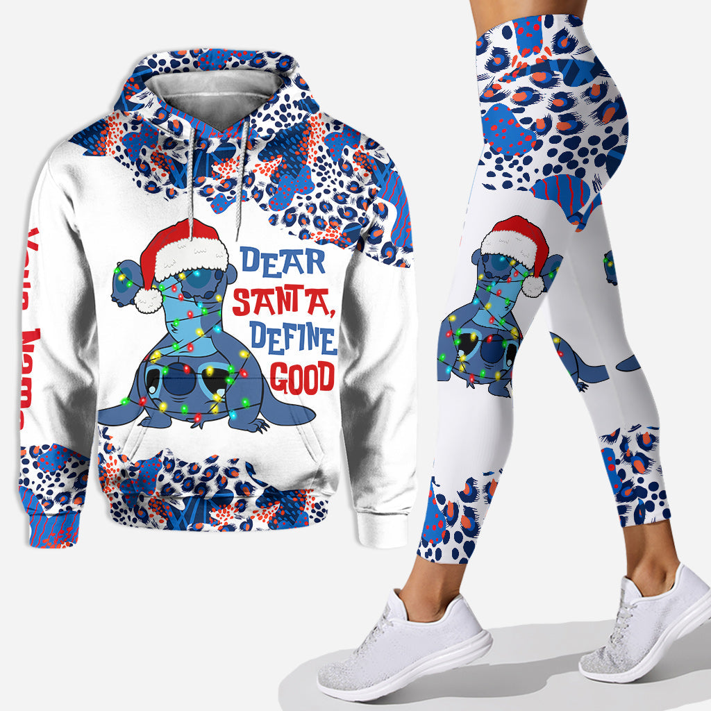 Personalized Christmas Ohana Hoodie & Leggings Set Gift