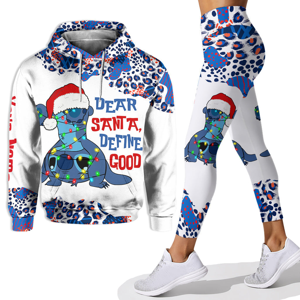 Personalized Christmas Ohana Hoodie & Leggings Set Gift