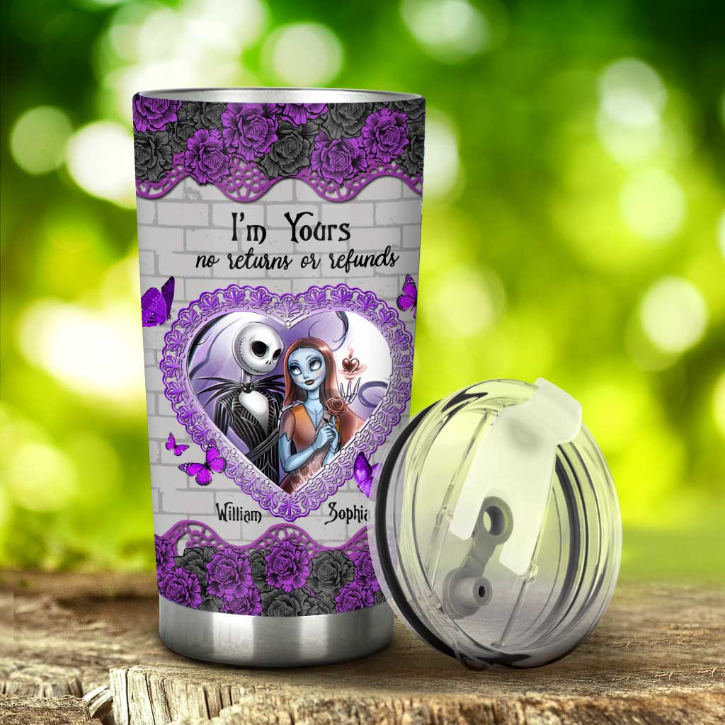 Personalized Couples Tumbler with Custom Names Unique Gift for Anniversary or Valentine's Day