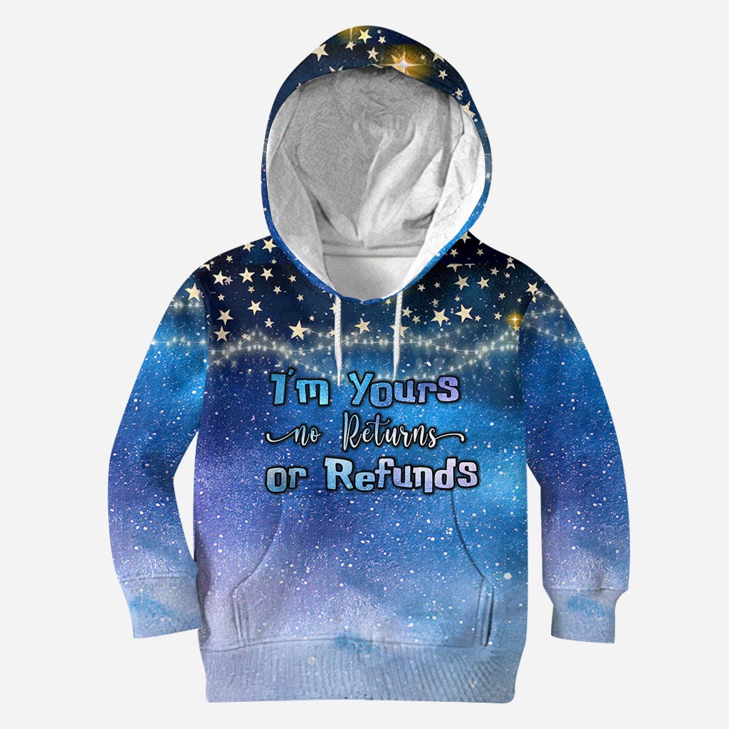 Personalized Couple Ohana Hoodie Galaxy Print Custom Names Gift