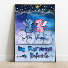 Load image into Gallery viewer, Personalized Canvas Art for Couples - Custom Name Ohana Print Gift
