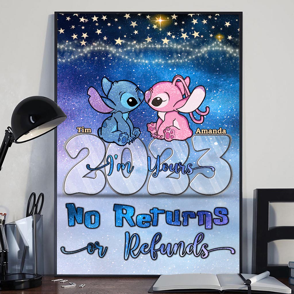 Personalized Canvas Art for Couples - Custom Name Ohana Print Gift