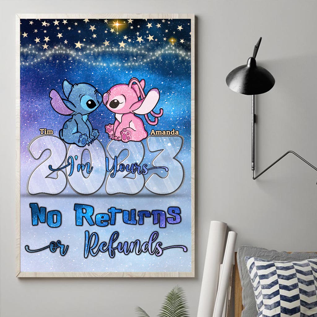 Personalized Canvas Art for Couples - Custom Name Ohana Print Gift