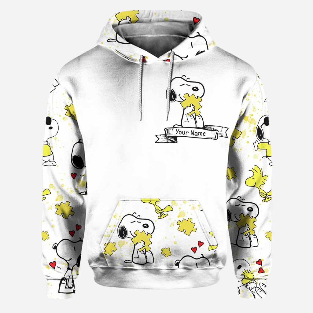 Personalized Autism Awareness Hoodie and Leggings Set for Kids