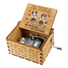 Load image into Gallery viewer, Personalized Hand Crank Music Box with Custom Names Gift
