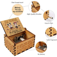 Load image into Gallery viewer, Personalized Hand Crank Music Box with Custom Names Gift
