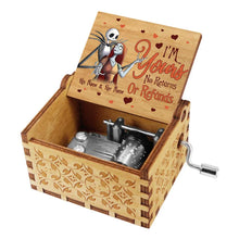 Load image into Gallery viewer, Personalized Hand Crank Music Box Custom Name Gift for Couples
