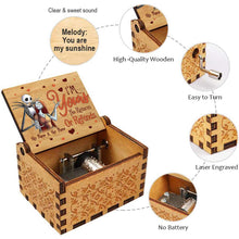 Load image into Gallery viewer, Personalized Hand Crank Music Box Custom Name Gift for Couples
