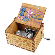 Load image into Gallery viewer, Personalized Ohana Hand Crank Music Box Custom Gift for Partner
