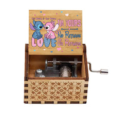 Load image into Gallery viewer, Personalized Ohana Hand Crank Music Box Custom Gift for Partner
