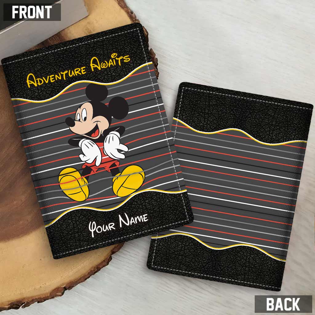 Personalized Mouse Passport Holder Custom Name Travel Gift for Kids