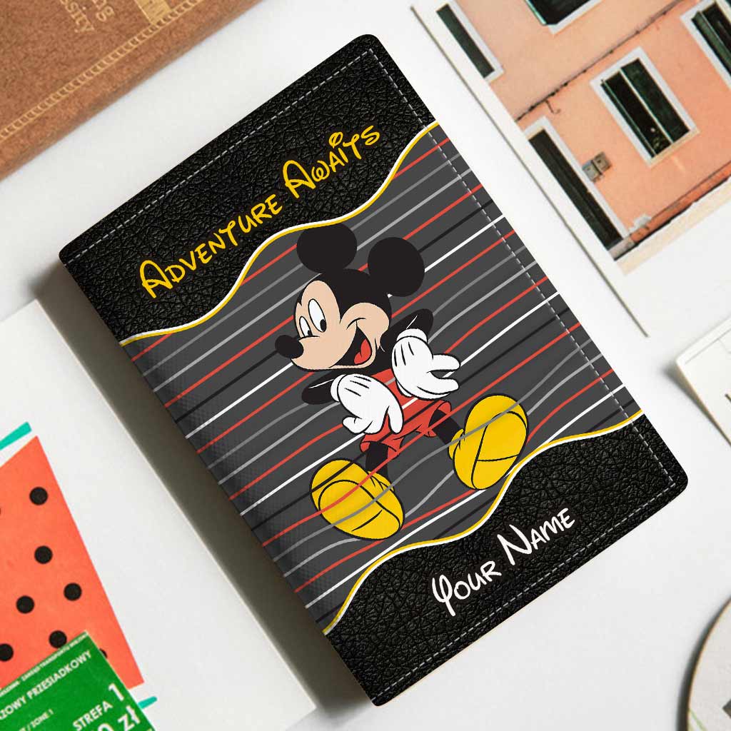 Personalized Mouse Passport Holder Custom Name Travel Gift for Kids