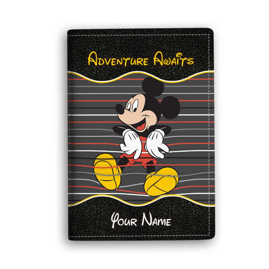 Personalized Mouse Passport Holder Custom Name Travel Gift for Kids