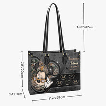 Load image into Gallery viewer, Personalized Leather Handbag for Grandma with Custom Names - Mother's Day Gift

