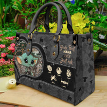 Load image into Gallery viewer, Personalized Leather Handbag for Grandma - Best Nana Ever Gift
