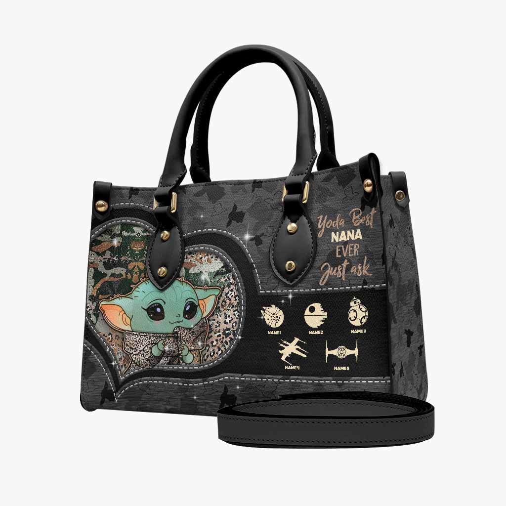 Personalized Leather Handbag for Grandma - Best Nana Ever Gift