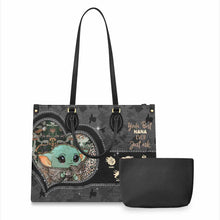 Load image into Gallery viewer, Personalized Leather Handbag for Grandma - Best Nana Ever Gift
