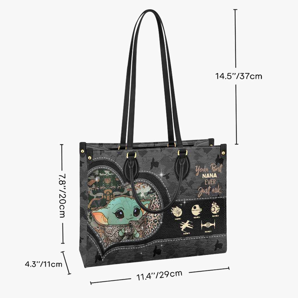 Personalized Leather Handbag for Grandma - Best Nana Ever Gift