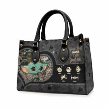 Load image into Gallery viewer, Personalized Leather Handbag for Grandma - Best Nana Ever Gift
