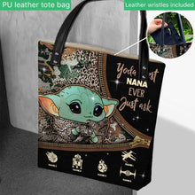 Load image into Gallery viewer, Personalized Yoda Best Nana Ever Tote Bag Custom Gift
