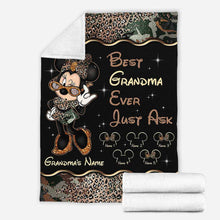 Load image into Gallery viewer, Personalized Mouse Blanket Best Grandma Ever Custom Name Gift for Mother's Day
