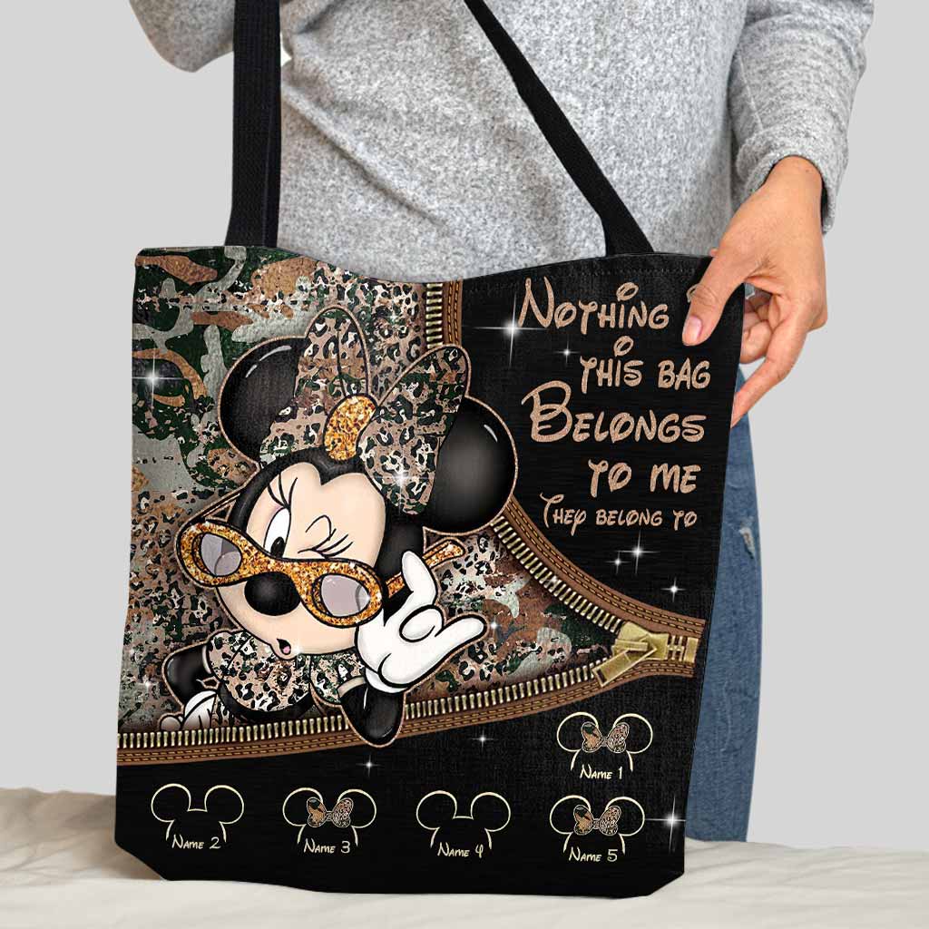 Personalized Minnie Mouse Tote Bag Custom Name Gift for Mom