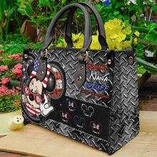 Load image into Gallery viewer, Personalized Leather Handbag with American Theme for Nana
