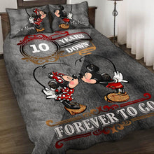 Load image into Gallery viewer, Personalized Mouse Quilt Set Custom Couple Gift for Anniversary
