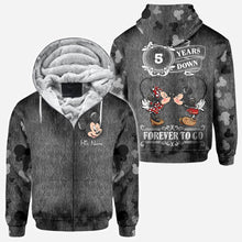 Load image into Gallery viewer, Personalized Couple Mouse All Over T-shirt Hoodie Custom Names Gift
