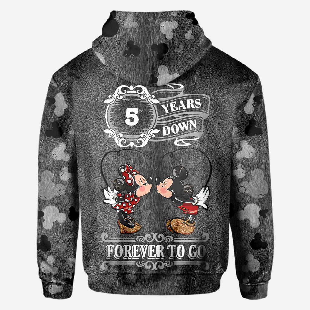 Personalized Couple Mouse All Over T-shirt Hoodie Custom Names Gift